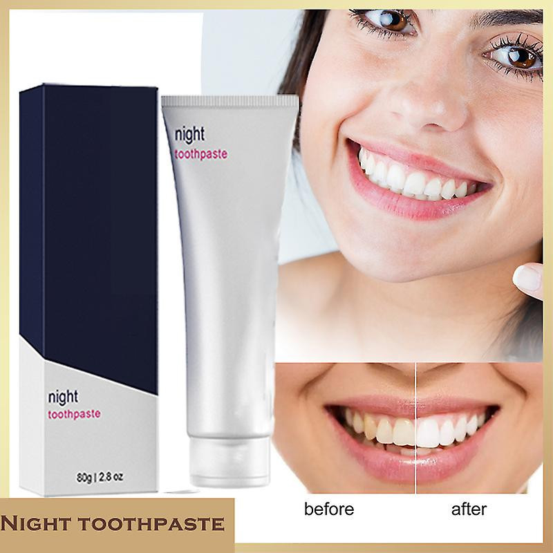 80g Day And Night Toothpaste Breath Fresh Baking Soda Teeth Cleaning Whitener Professional Oral Care Supplies New