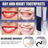80g Day And Night Toothpaste Breath Fresh Baking Soda Teeth Cleaning Whitener Professional Oral Care Supplies New