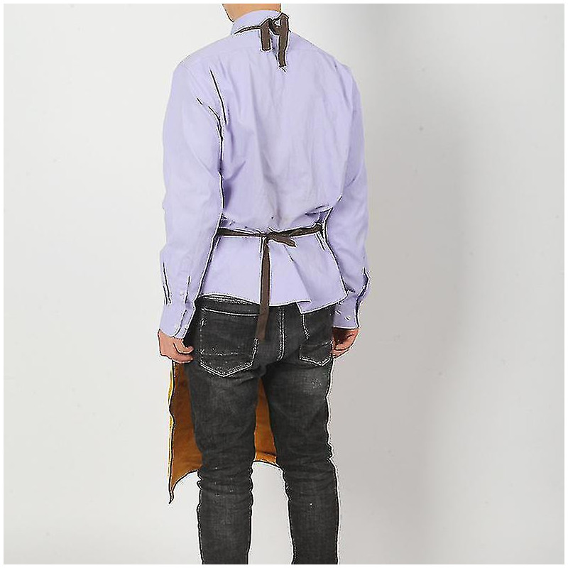 Rindsleder-schwei-wrmeschutz-schutzschrze (gelbes Vollleder Und Futter 60 *