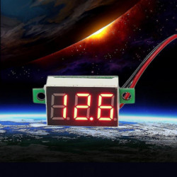 Mini Size Led Panel Voltage Meter 3-digital Lcd Display Adjustment Vol