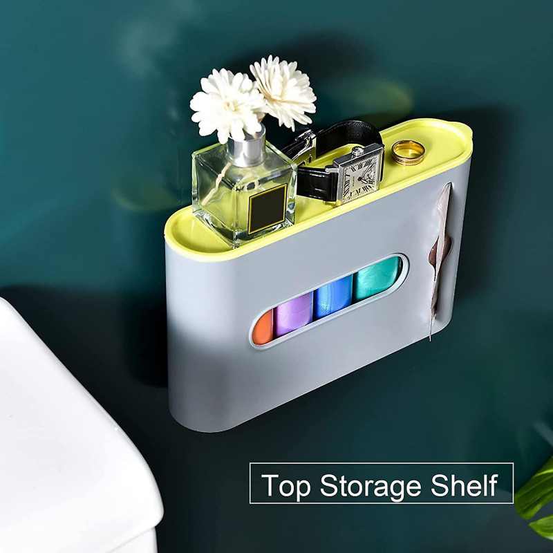 Garbage Bag Storage Box Rubbish Bin Bags Dispenser Self Adhesive Wall Mount Plastic Bag Holder Grocery Bag [...]