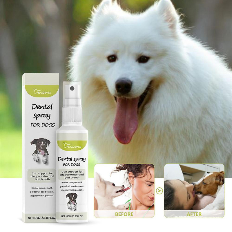 100ml Pet Spray Chien Soins Bucco-Dentaires Mauvaise Haleine Nettoyage Buccal Rafraîchisseur D’ehaleine Déodorant [...]
