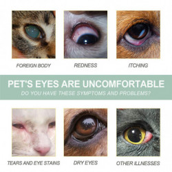 Dog Cat Eye Drops Remove Tear Marks Dirt Stain Relieve Eye Itching Dry Gentle Cleaning Dogs Keratitis Treatment [...]