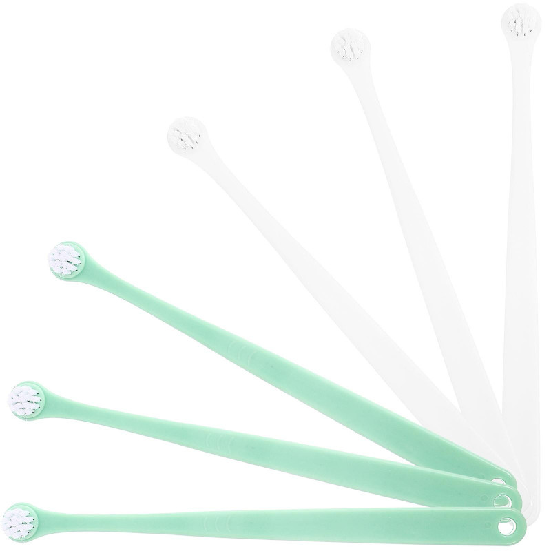 6Pcs Household Kitten Toothbrushes Portable Dog Toothbrushes Convenient Cat Toothbrushes