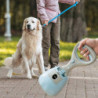 Portable Dog Poop Scooper With Bag Dispenser, Easy Scoop, Walk Outdoors For Small Medium Dogs Blue