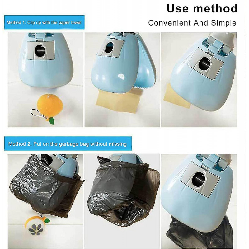 Portable Dog Poop Scooper With Bag Dispenser, Easy Scoop, Walk Outdoors For Small Medium Dogs Blue