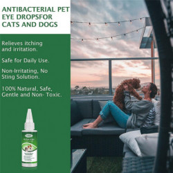 2pcs Pet Eye Solution Gouttes Oculaires Essence De Nettoyage Pour Chiens, Chats, Chiots, Chatons Tear Stain [...]