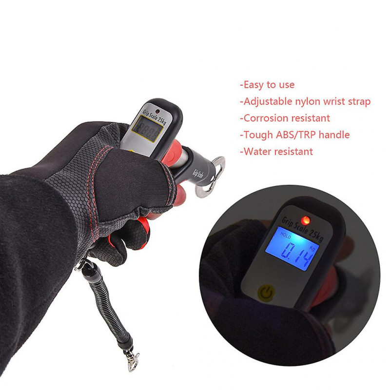 Pince de pêche 25kg (55lb) Échelle numérique Poisson Lip Grip Scale Fish Control Tool