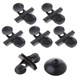 5 Pieces Aquarium Divider Clips Suction Cup Black Holder Easy To Install