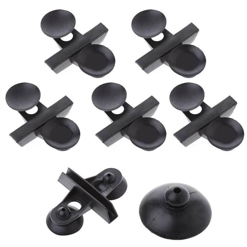 5 Pieces Aquarium Divider Clips Suction Cup Black Holder Easy To Install