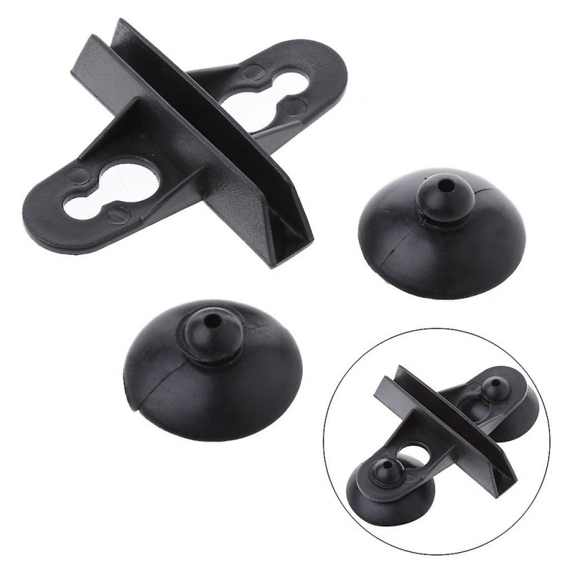 5 Pieces Aquarium Divider Clips Suction Cup Black Holder Easy To Install