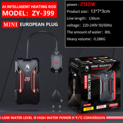 Lcd Display Digital Adjustable Water Heating Rod Constant Temperature Control