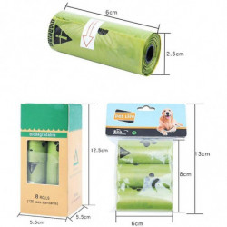 Rolls Dog Cat Poop Bag Disposable Degradation Garbage Bags Carton Pick Up Toiletry Bags Outdoor Waste Bags Bag