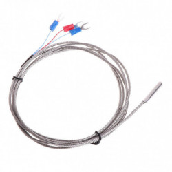 Sonde de capteur de température 3 fils 2m Câble Thermocouple Sonde en acier inoxydable