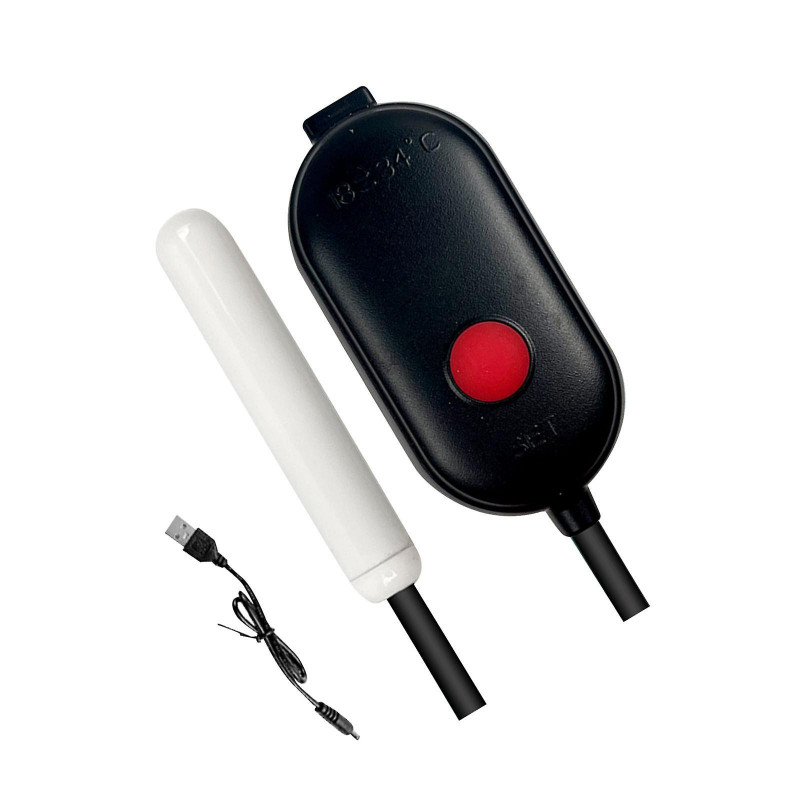 Mini Aquarium Heater 18-34 C Adjustable Winter Keep Warm Accurate Digital Submersible Thermostat Heater Heating Rod