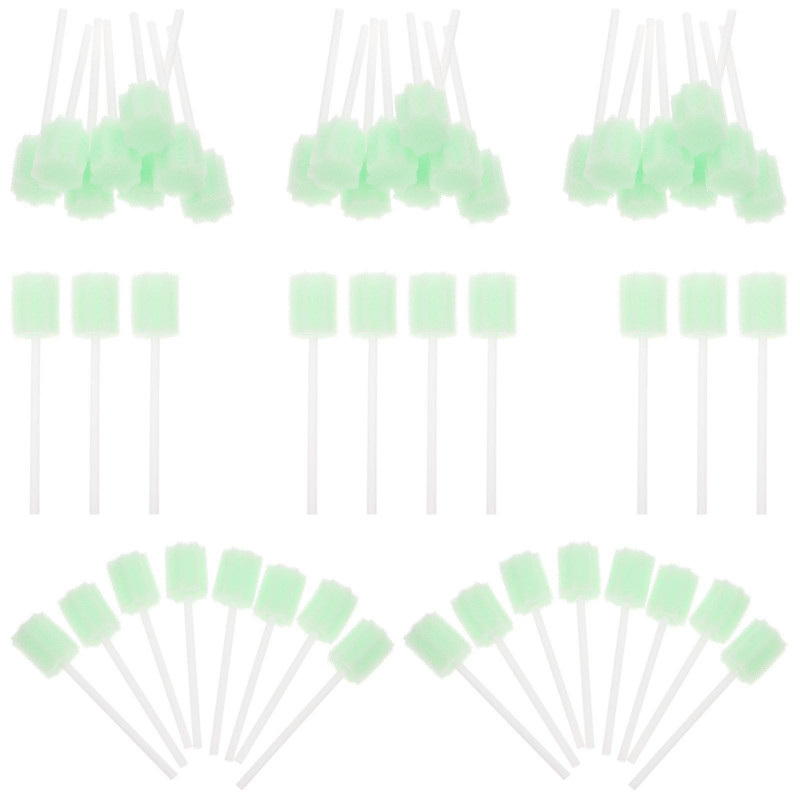 50pcs Disposable Oral Care Sponge Sticks Oral Care Products Oral Care Supplies