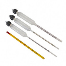 3pcs Alcohol Meter With Thermometer Alcohol Meter Alcohol Content 0-40, 40-70, 70-100 Vol% Hydrometer Compatible [...]