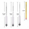 3pcs Alcohol Meter With Thermometer Alcohol Meter Alcohol Content 0-40, 40-70, 70-100 Vol% Hydrometer Compatible [...]
