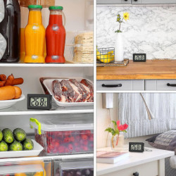 Mini Digital Lcd Thermometer Temperature With Temperature Probe Sensor Tester For Refrigerator Freez