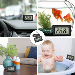 Mini Digital Lcd Thermometer Temperature With Temperature Probe Sensor Tester For Refrigerator Freez