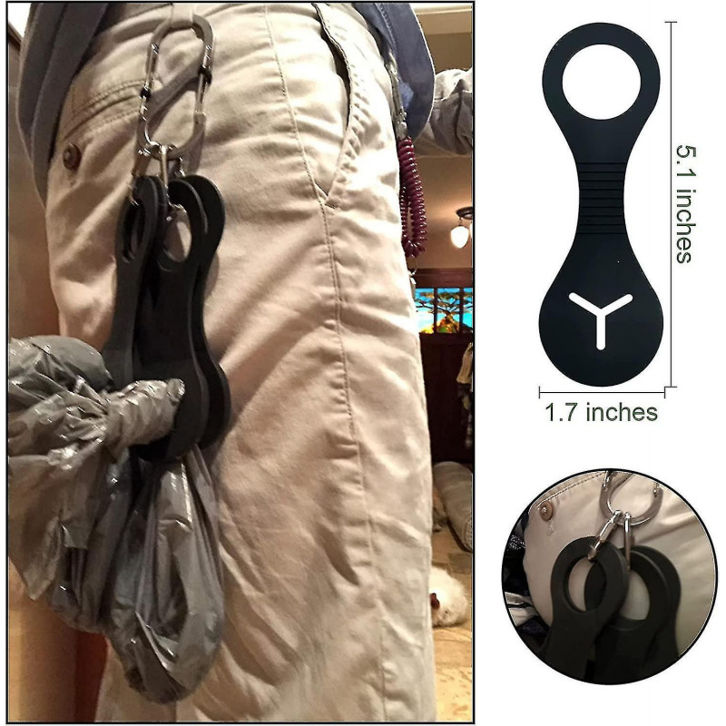 4pcs Dog Poop Bag Holder, Silicone Dog Poop Bag Dispenser, Dog Leash Waste Bag Holder For Dog Walking Bike Accessory