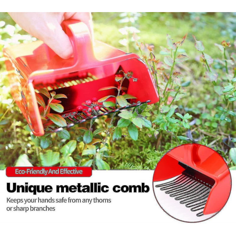 Berry Picker, Berry Pickers And Rakes With Metallic Comb And Ergonomic Handle For Easier Berry Picking, Blueberry [...]