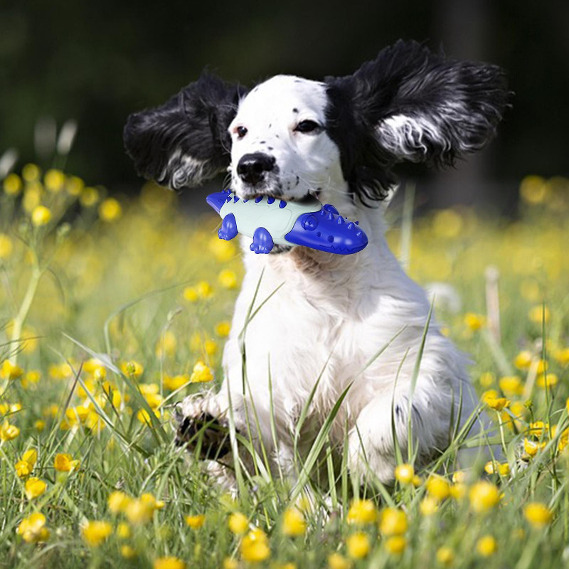 Pet Dog Chew Toy Molar Stick Dental Oral Care Teeth Cleaning Toothbrush Toy Blue