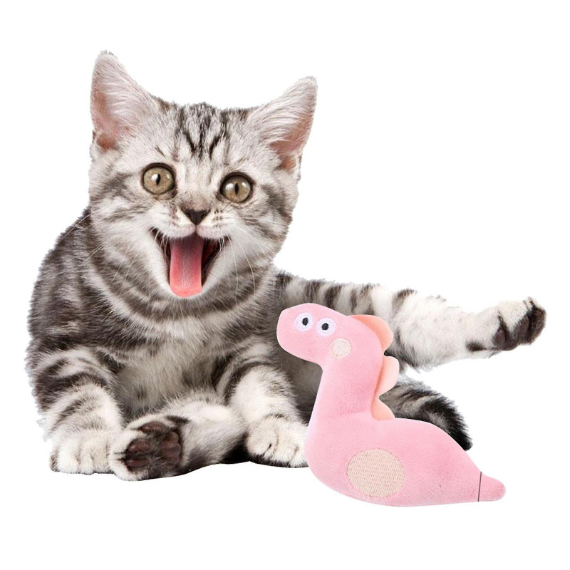 3xcat Kitten Toothbrush Catnip Molar Stick Teeth Cleaner Toy Snake