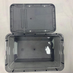 4x Plastic Reptile Breeding Box Spider Feeding Hatching Tank Black