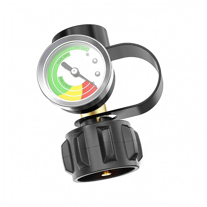 Propanes Tank Gauge for QCC-1 Connection Easy-To-Read Temperature Gauge for Cylinder/Grills