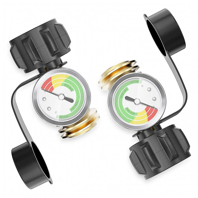 Propanes Tank Gauge for QCC-1 Connection Easy-To-Read Temperature Gauge for Cylinder/Grills