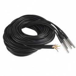 5pcs Waterproof Ds18b20 Temperature Sensor, Digital Temperature Thermal Cable Temperature (-55- +1