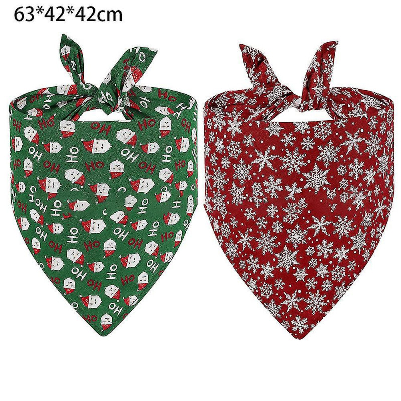 Christmas Dog Bandana Triangle Bibs Scarf Accessories For Dogs Cats Pets Animals