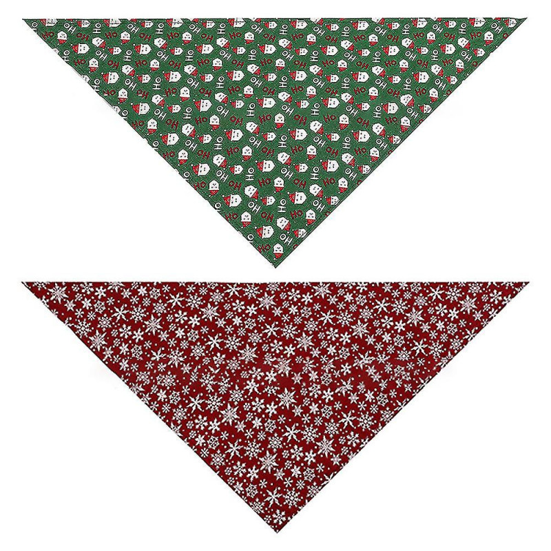 Christmas Dog Bandana Triangle Bibs Scarf Accessories For Dogs Cats Pets Animals