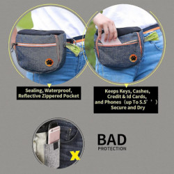 High Capacity Dog Treat Pouch,dog Training Pouch Bag With Adjustable Waist Belt