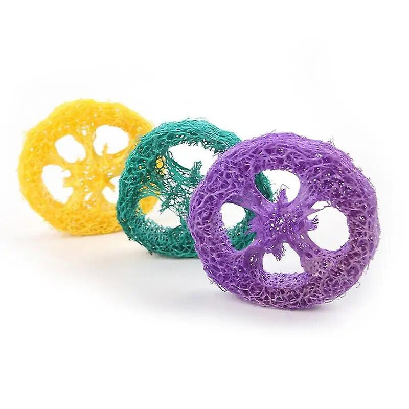 Loofah jouets à mâcher petits animaux de compagnie broyage de dents accessoires d’exercice cochon d’Inde jouets [...]
