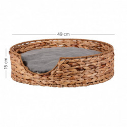 UNUS® Hundebett rund mit Kissen Hundekorb Hundekörbchen Hunde und Katzen
