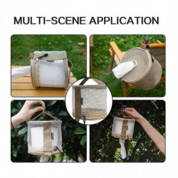 Hanging Hook Zipper Tissue Holder Portable Stylish Paper Container For Beach Room Rv