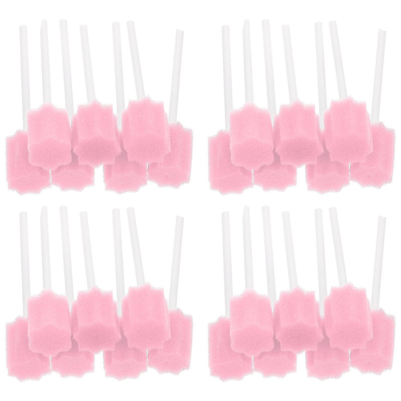 50pcs Jetable Oral Care Sponge Sticks Oral Care Products Fournitures de soins bucco-dentaires