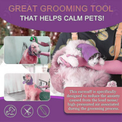 Housses d’oreille silencieuses pour chiens pour la protection des oreilles, cache-oreilles apaisants pour chiens / [...]