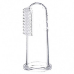 Pet Clear Milky Finger Toothbrush For Dogs And Cats