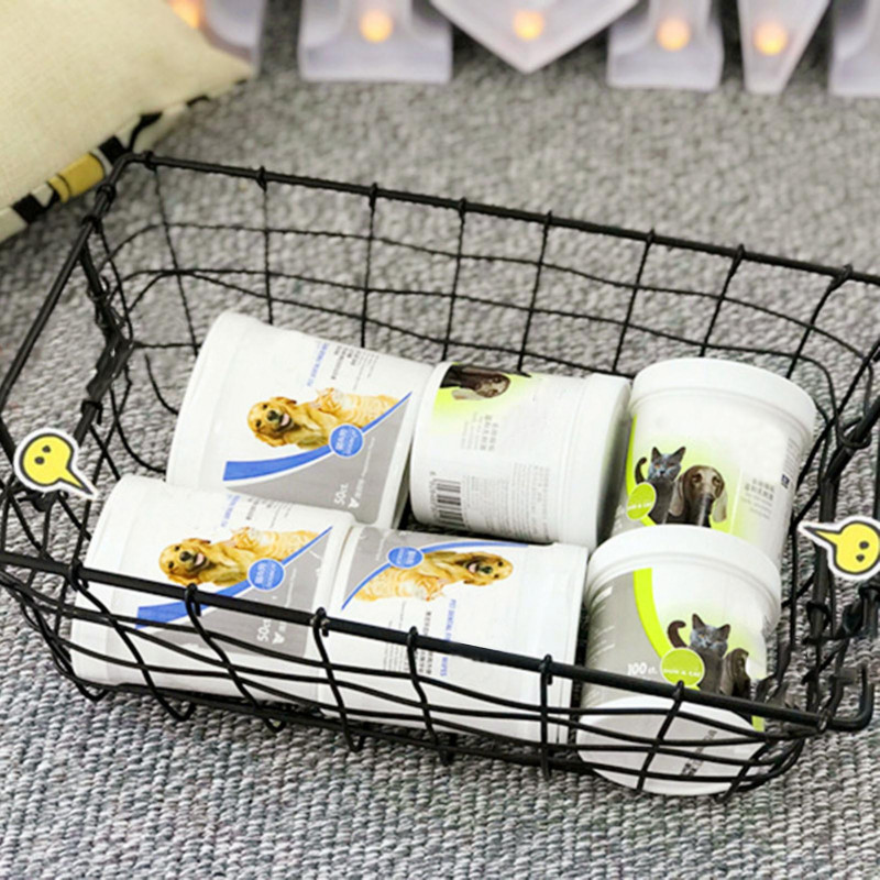 50pcs Dog Teeth Cleaning Finger Wipes Disposable Reduces Plaque Freshens Breath Pet Dental Care Finger Wipes