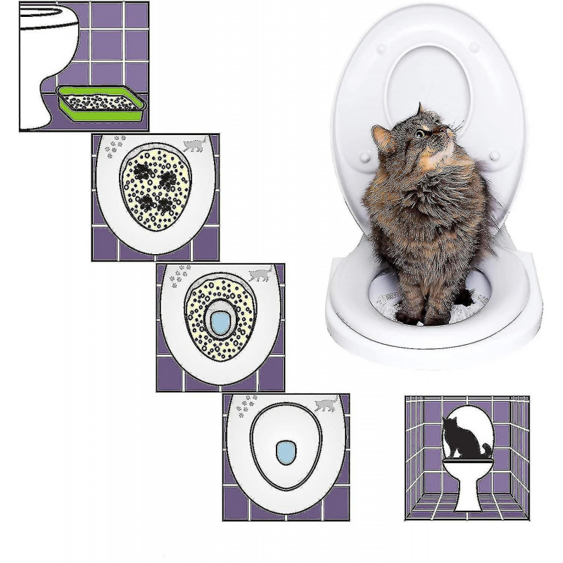 Kit de toilette pour chat Votre chat pour utiliser les toilettes Kit de toilette pour chat Votre chat pour utiliser les toilettes
