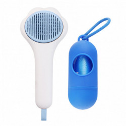 Massage Travel For Shedding Cat Brush Portable With Litter Bag Holder Dog Comb Massage Travel For Shedding Cat Brush Portable With Litter Bag Holder Dog Comb