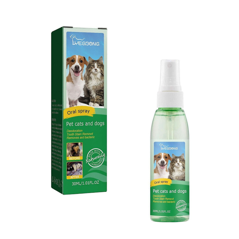 Chiens Chats Dents Nettoyant Spray Breath Freshener Oral Cleaner Odor Remover