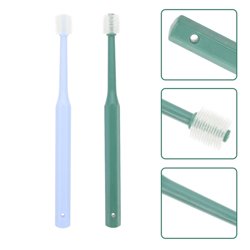 2 Pcs Esthetician Supplies Cat Pets Toothbrush Kitten Toothbrush Dog Tooth Brushing Kit Pet Teeth Cleaning