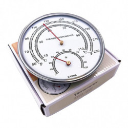 Sauna Fahrenheit Thermometer Hygrometer Indoor Dial Hygrothermograph Temperature Measure Tool