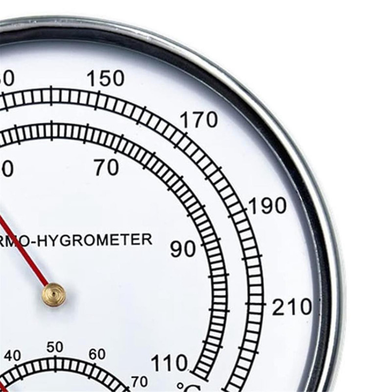 Sauna Fahrenheit Thermometer Hygrometer Indoor Dial Hygrothermograph Temperature Measure Tool