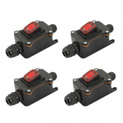 5PCS Waterproof Switch Ship Type Switch 12V/24V 30A Rain Proof Outside the Electrical Room Ampere Box Second Gear