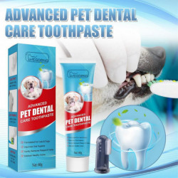 60g Pet Toothpaste Cat Dog Fresh Breath Toothpaste Deodorant Tartar Plaque Cleaning Dog Oral